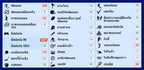 บริการพนันกีฬา